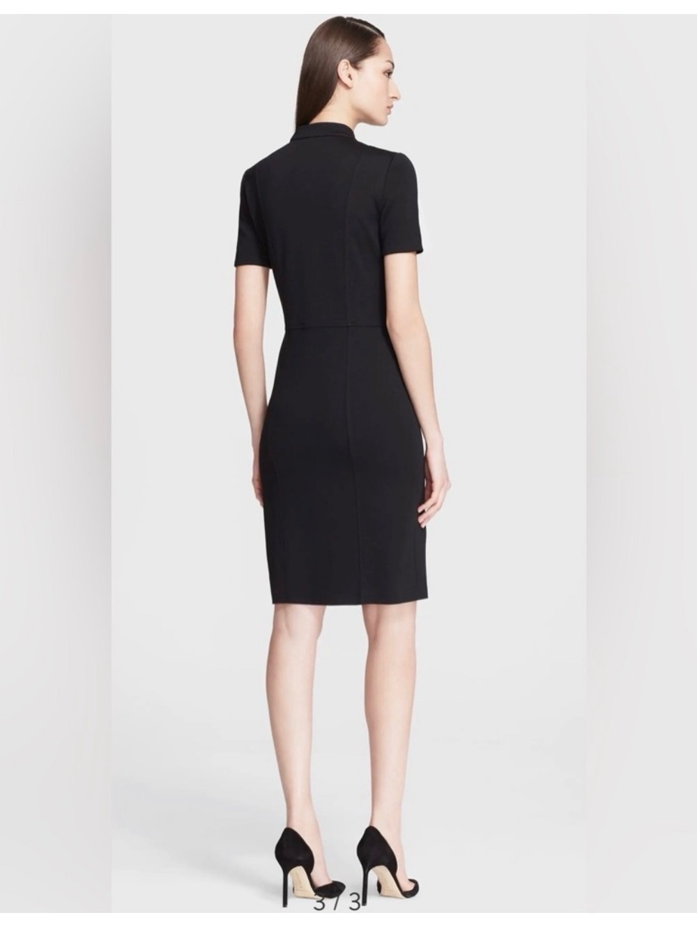ST JOHN Black Label Milano Military Knit Dress Size 6 Black - Picture 2 of 10